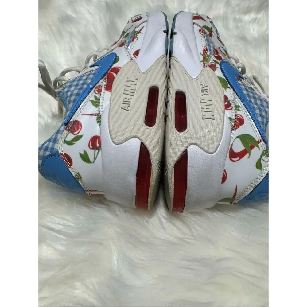 Nike Air Max Excee picnic plaid cherry blue white 4.5y